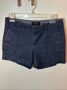 Banana Republic Factory Women's Dark Blue Chambray Shorts | 2P